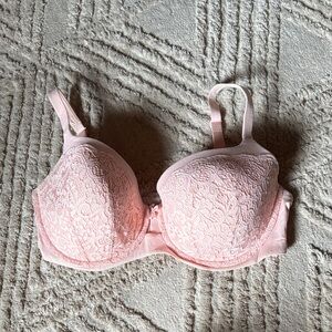 Victoria's Secret Pink Lace Underwire Push-Up Bra